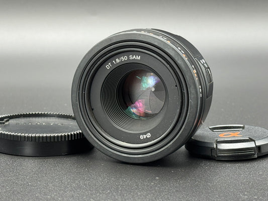Sony 50mm f/1.8 DT SAM SAL50F18 Lens For Sony A mount DSLR Camera from JAPAN【Exc+3】