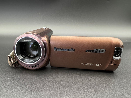 Panasonic HC-W570M Brown Digital Hi-Vision Video Camera 50x Zoom from JAPAN【Mint】