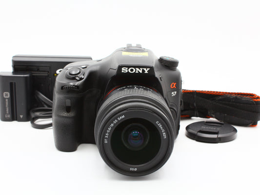 SONY α57 SLT-A57 DSLR Camera DT 18-55mm f/3.5-5.6 Lens from JAPAN【Exc+4】