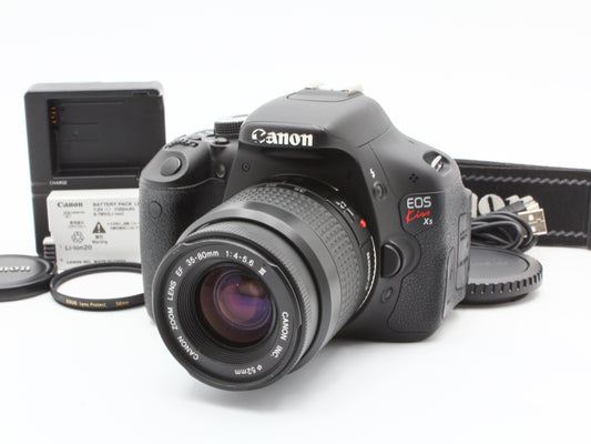 Canon EOS Kiss X5 DSLR Camera EF35-80mm f/4-5.6 III Zoom Lens from JAPAN 【Exc+4】