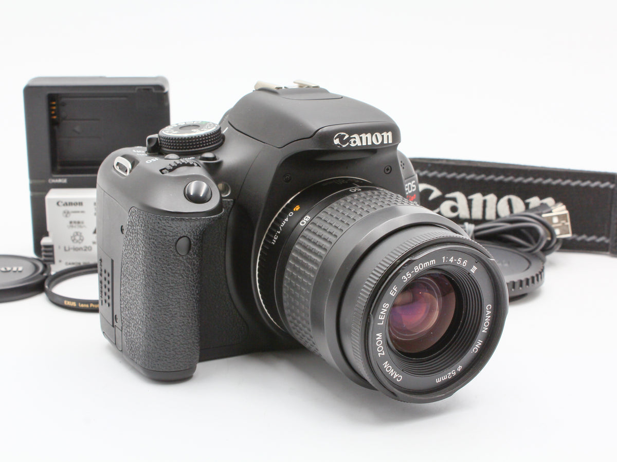 Canon EOS Kiss X5 DSLR Camera EF35-80mm f/4-5.6 III Zoom Lens from JAPAN 【Exc+4】