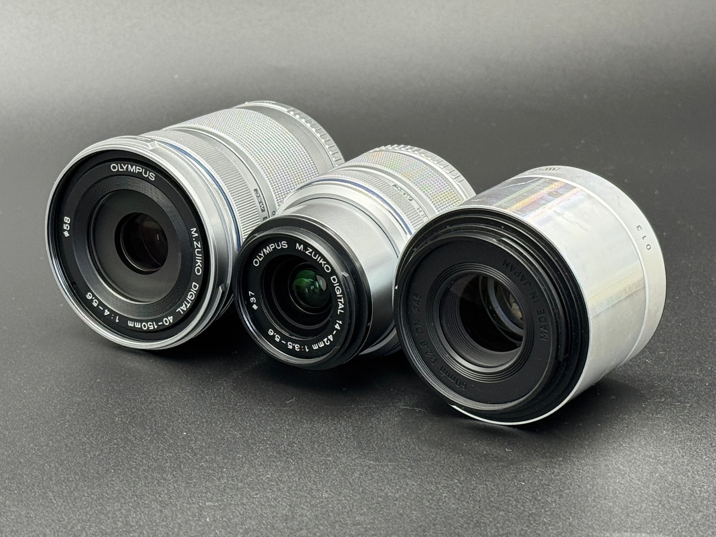 Olympus PEN Lite E-PL5 White 16.5 MP DSLR Camera 14-42/40-150/60 3 Lenses【Exc+4】