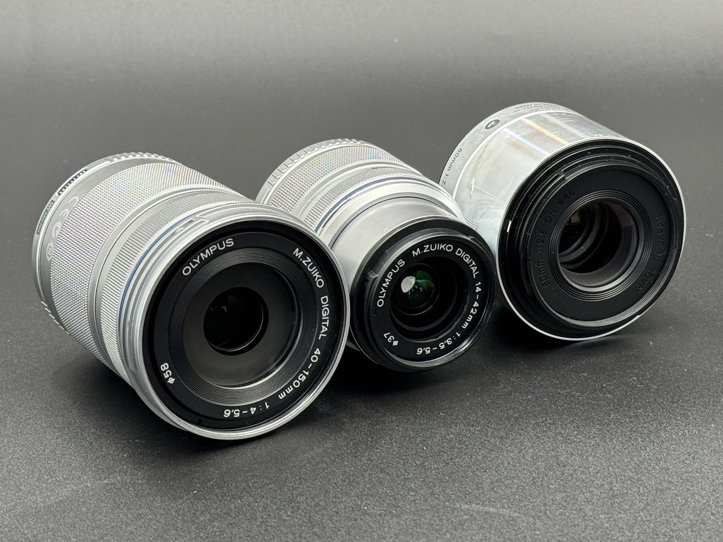 Olympus PEN Lite E-PL5 White 16.5 MP DSLR Camera 14-42/40-150/60 3 Lenses【Exc+4】