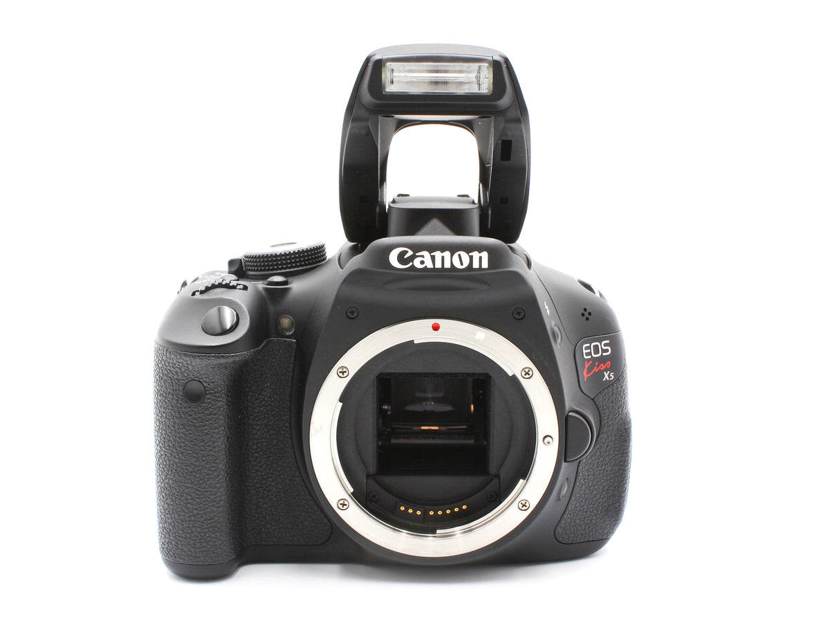 Canon EOS Kiss X5 DSLR Camera EF-S 18-55mm f/3.5-5.6 IS ⅡLens from JAPAN【Exc+3】