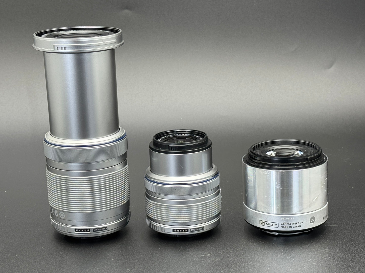 Olympus PEN Lite E-PL5 White 16.5 MP DSLR Camera 14-42/40-150/60 3 Lenses【Exc+4】