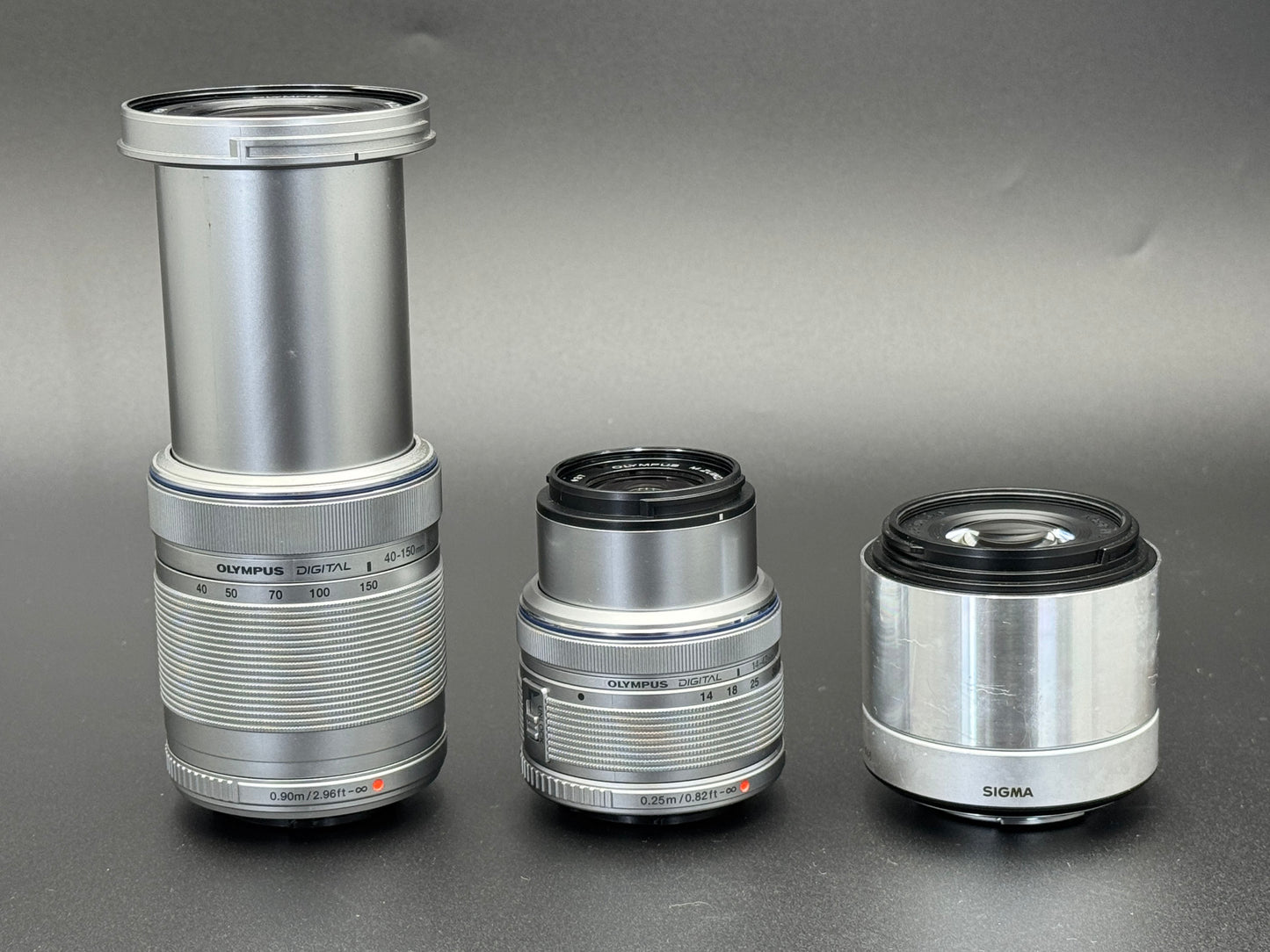 Olympus PEN Lite E-PL5 White 16.5 MP DSLR Camera 14-42/40-150/60 3 Lenses【Exc+4】