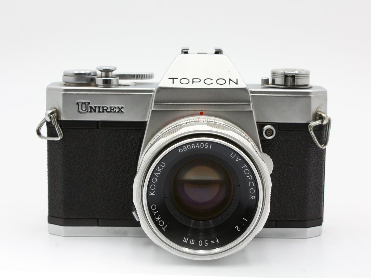 Topcon Unirex Silver 35mm SLR Film Camera UV Topcor 50mm f/2 Lens【Exc+3】