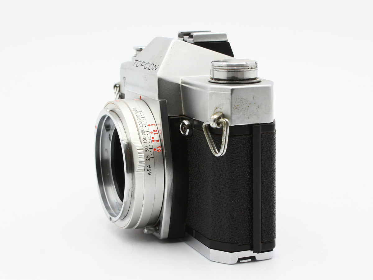Topcon Unirex Silver 35mm SLR Film Camera UV Topcor 50mm f/2 Lens【Exc+3】