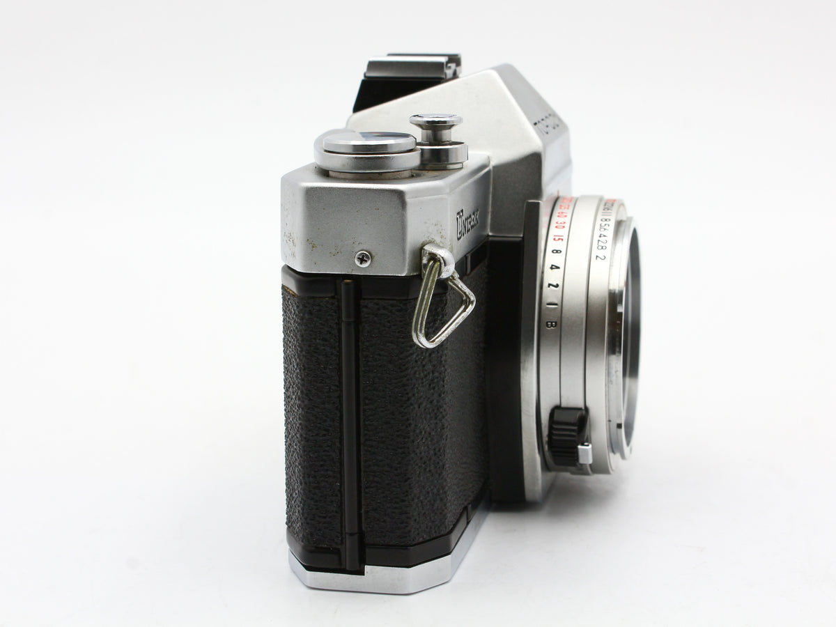 Topcon Unirex Silver 35mm SLR Film Camera UV Topcor 50mm f/2 Lens【Exc+3】