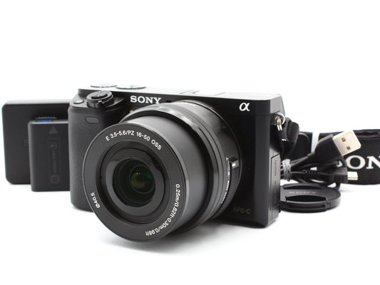 Sony α6000 ILCE-6000 Digital Camera 16-50mm f/3.5-5.6 OSS Lens JAPAN【Near Mint】