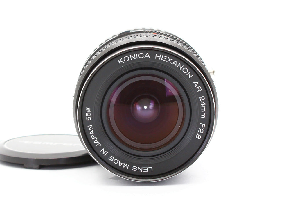 Konica Hexanon AR 24mm f/2.8 MF Lens adapter AR to Sony E mount JAPAN【Exc+5】