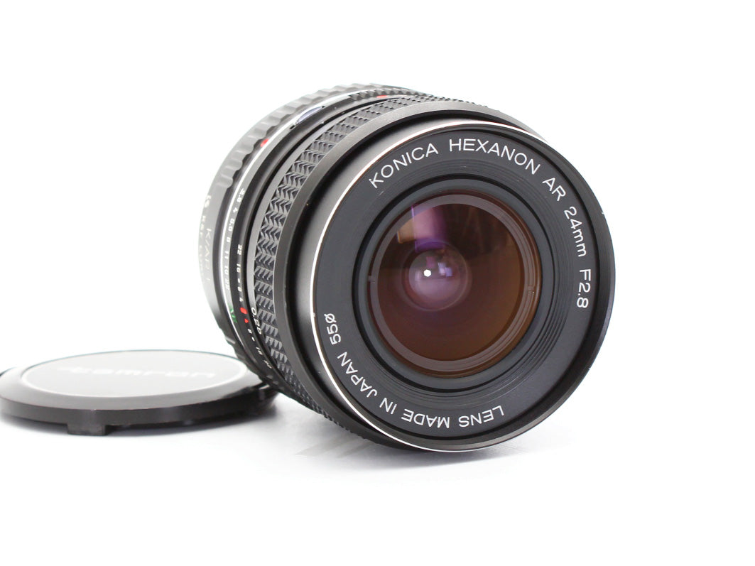 Konica Hexanon AR 24mm f/2.8 MF Lens adapter AR to Sony E mount JAPAN【Exc+5】