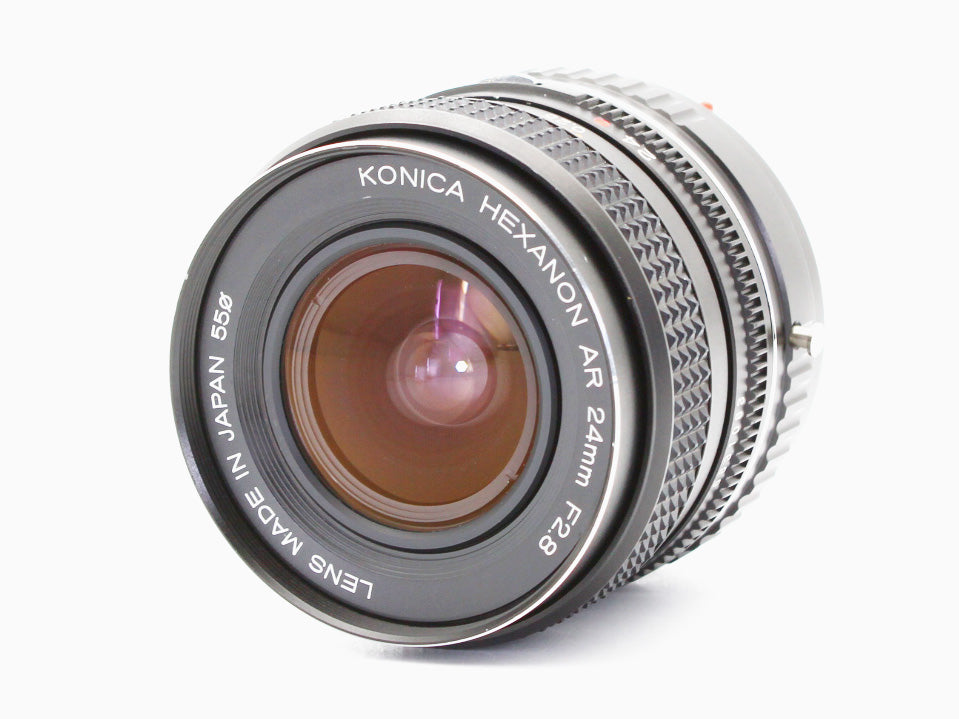 Konica Hexanon AR 24mm f/2.8 MF Lens adapter AR to Sony E mount JAPAN【Exc+5】