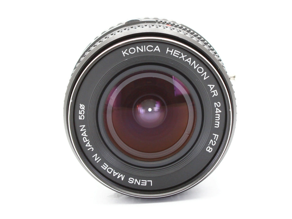 Konica Hexanon AR 24mm f/2.8 MF Lens adapter AR to Sony E mount JAPAN【Exc+5】