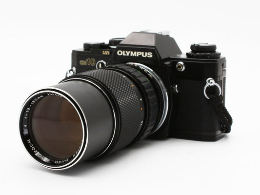 OLYMPUS OM10 SLR Camera OM-SYSTEM ZUIKO AUTO-ZOOM 75-150mm f/4 Lens JAPAN【Exc+4】