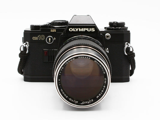 OLYMPUS OM10 SLR Camera OM-SYSTEM ZUIKO AUTO-ZOOM 75-150mm f/4 Lens JAPAN【Exc+4】