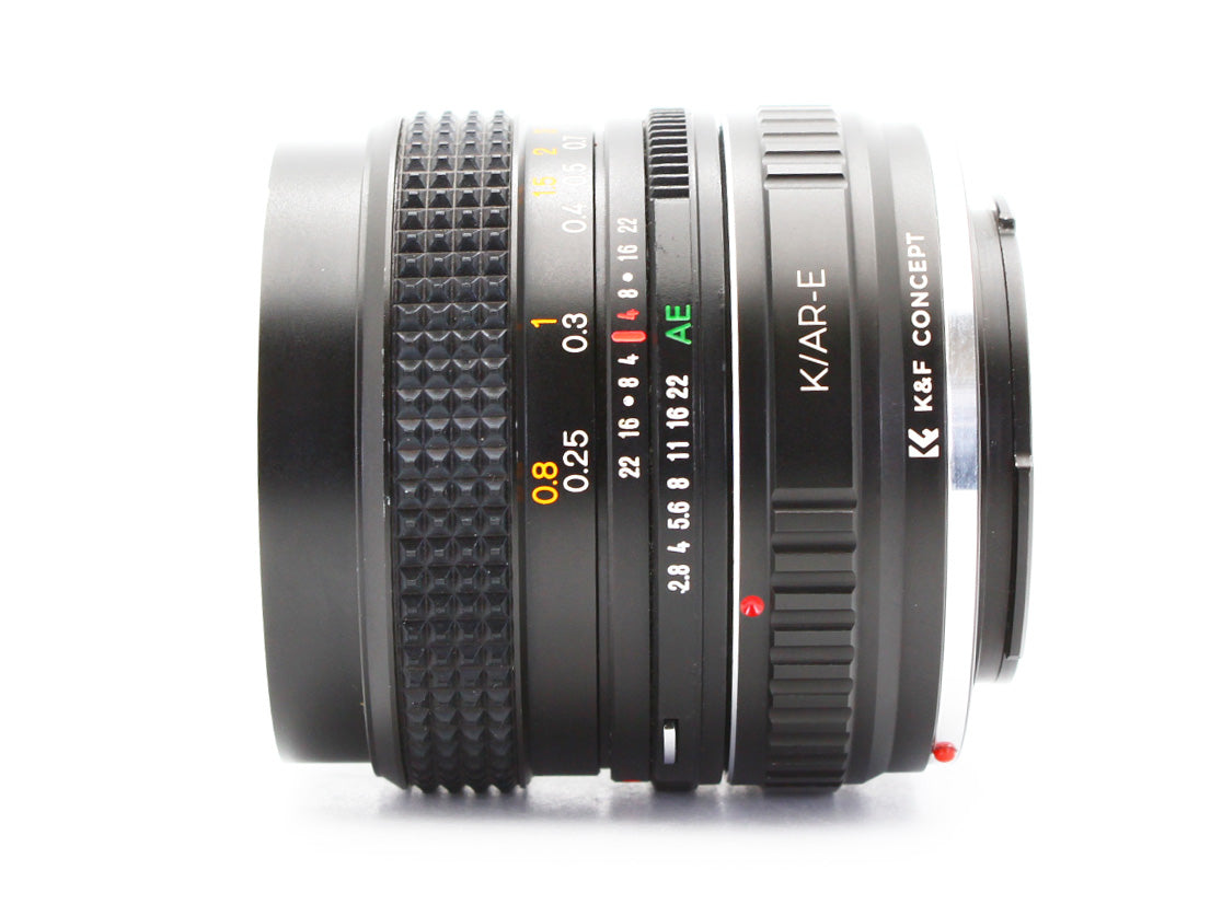 Konica Hexanon AR 24mm f/2.8 MF Lens adapter AR to Sony E mount JAPAN【Exc+5】