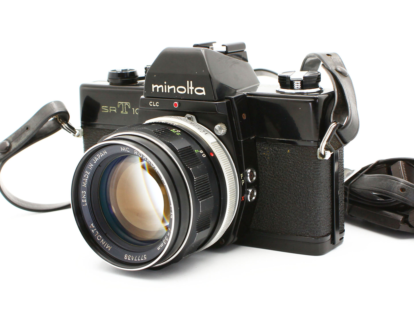 Minolta SR-T 101 Film Camera Black MC Rokkor PF 58mm f/1.4 Lens JAPAN【VeryGood】