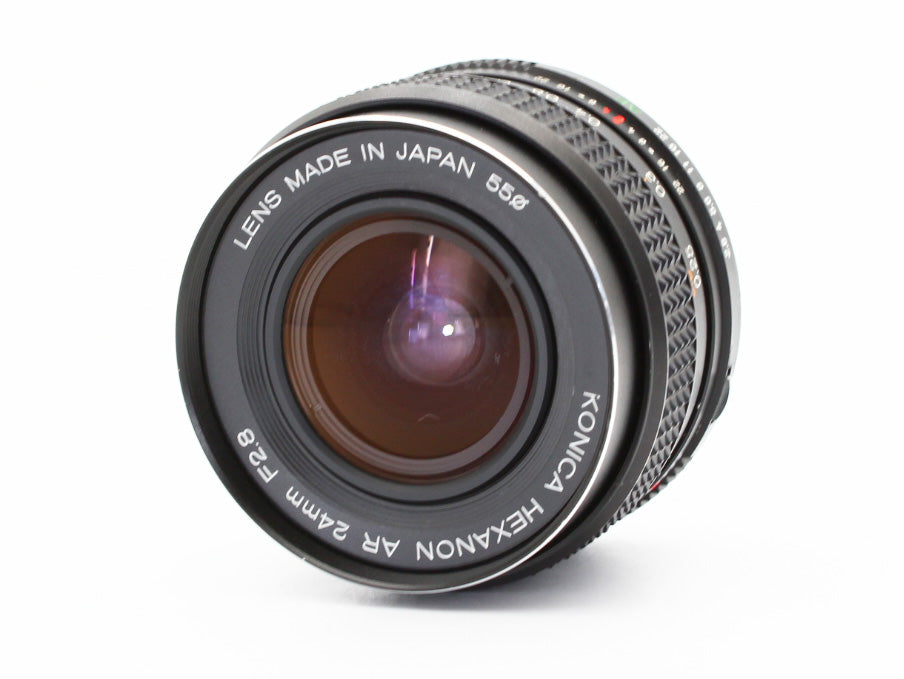 Konica Hexanon AR 24mm f/2.8 MF Lens adapter AR to Sony E mount JAPAN【Exc+5】