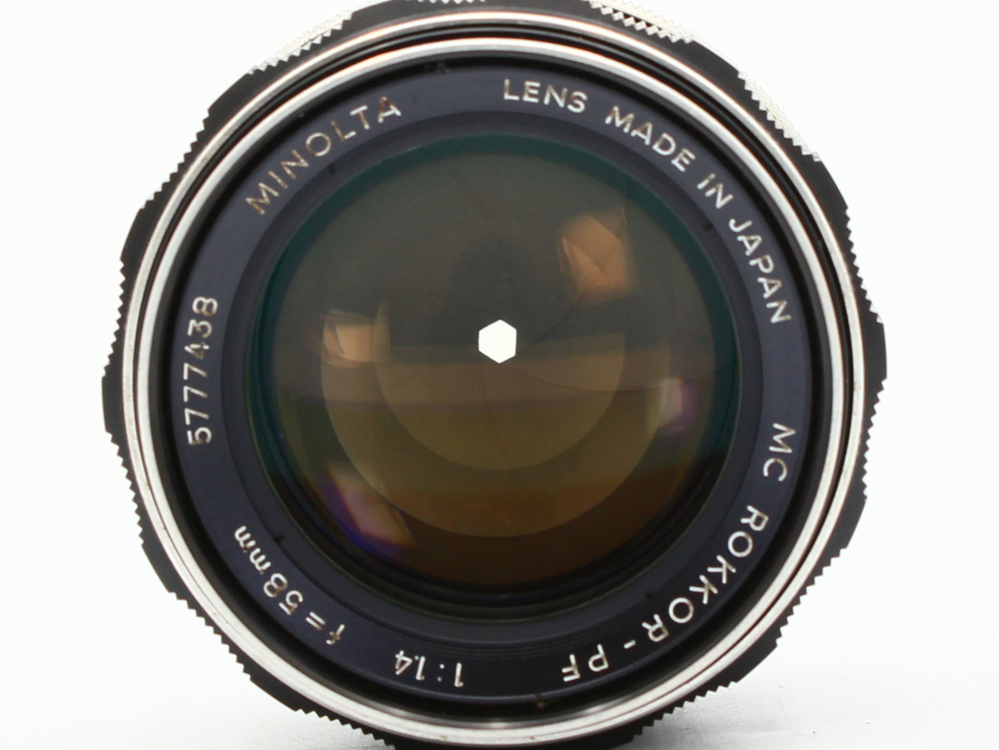 Minolta SR-T 101 Film Camera Black MC Rokkor PF 58mm f/1.4 Lens JAPAN【VeryGood】