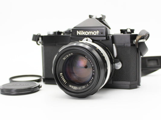 Nikon Nikomat FTN Black NIKKOR S.C Auto 50mm f/1.4 Non-Ai MF Standard Lens JAPAN