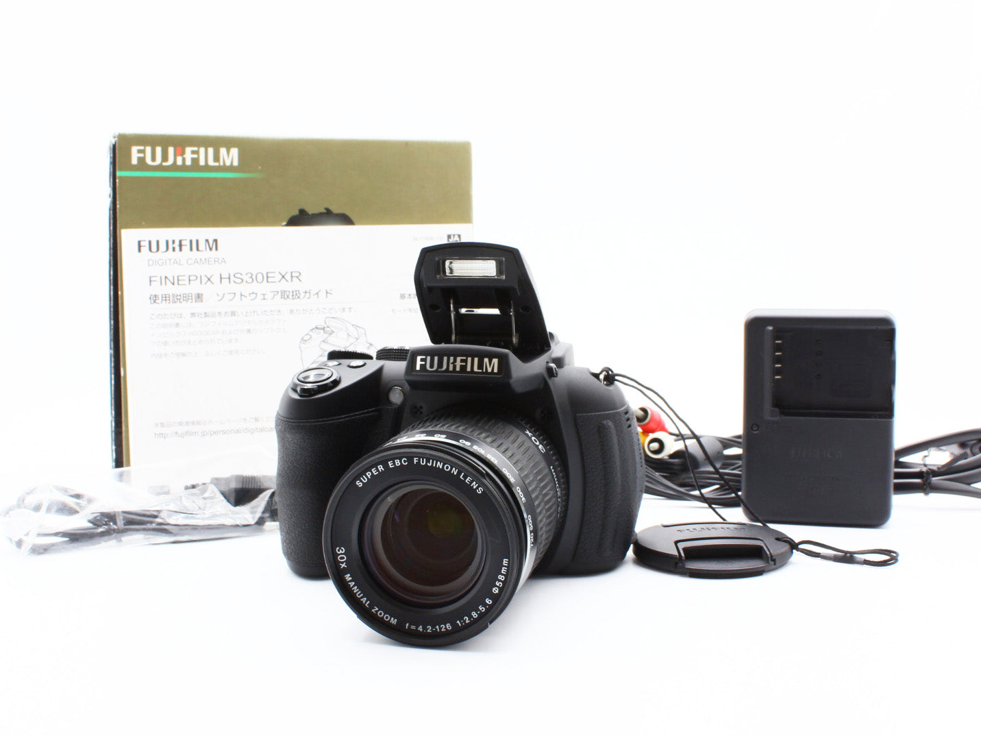 Fujifilm FINEPIX HS30 EXR Digital Camera 24-720mm f/2.8-5.6 Lens JAPAN【Exc+4】
