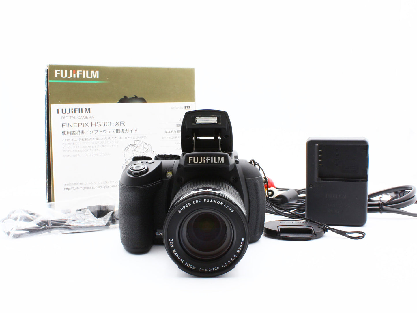 Fujifilm FINEPIX HS30 EXR Digital Camera 24-720mm f/2.8-5.6 Lens JAPAN【Exc+4】