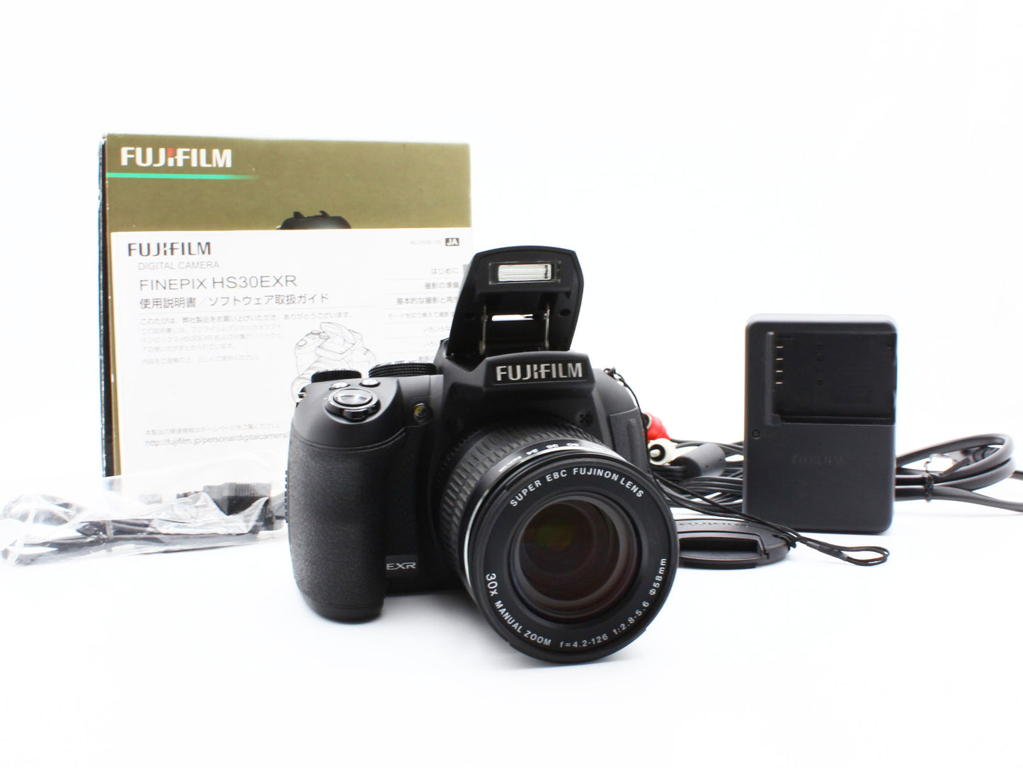 Fujifilm FINEPIX HS30 EXR Digital Camera 24-720mm f/2.8-5.6 Lens JAPAN【Exc+4】