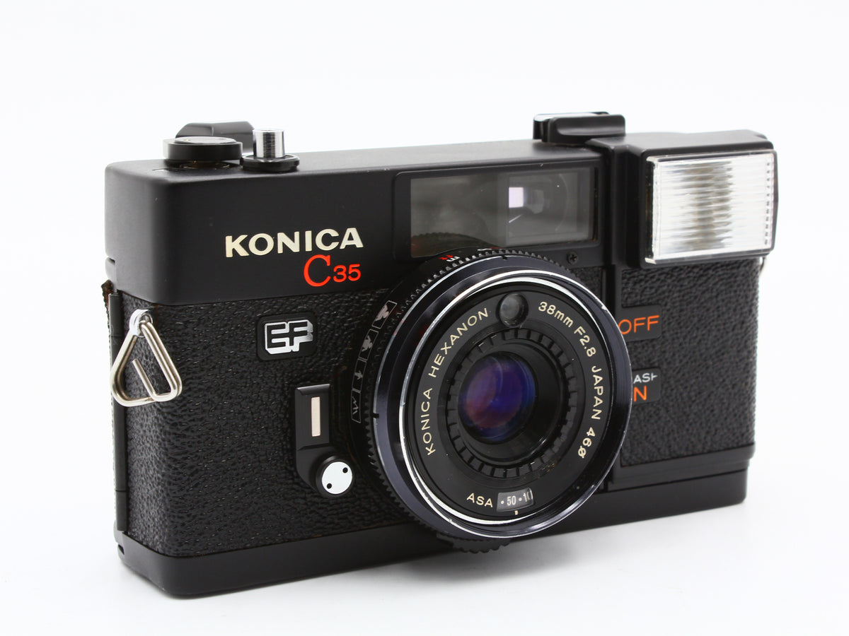 KONICA C35 EF 35mm Film Camera Hexanon 38mm f/2.8 Lens from JAPAN【VeryGood】