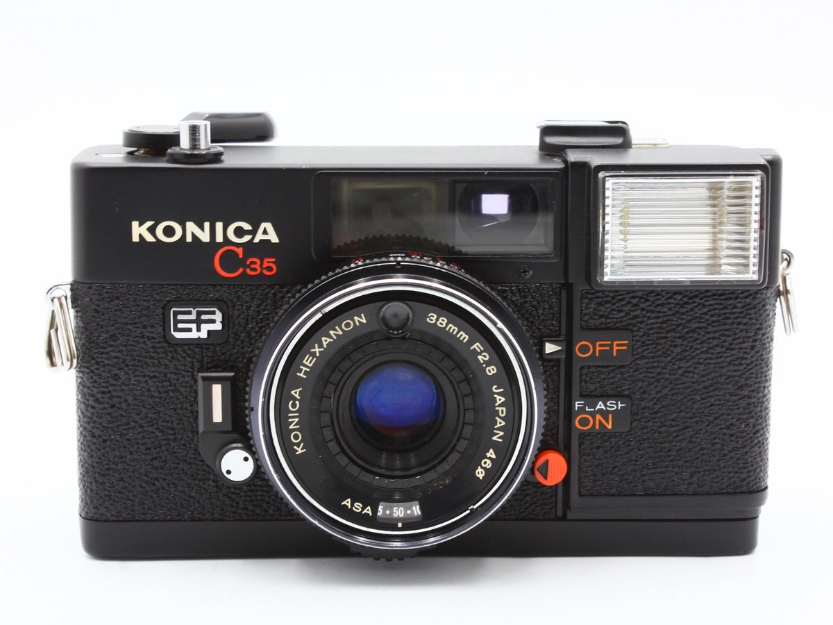 KONICA C35 EF 35mm Film Camera Hexanon 38mm f/2.8 Lens from JAPAN【VeryGood】