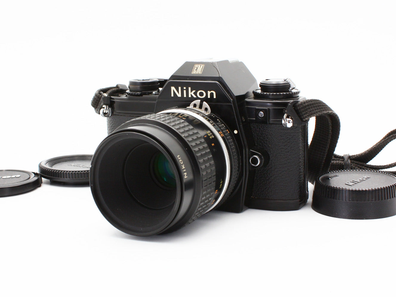 Nikon EM 35mm Film Camera Micro NIKKOR 55mm f/2.8 Ai-s Lens【Very Good】