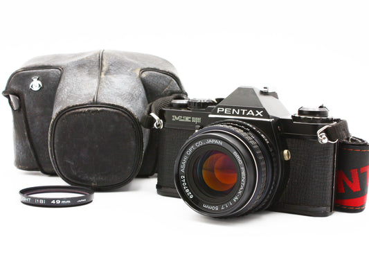 PENTAX ME Super 35mm SLR Film Camera SMC Pentax-M 50mm f/1.7 Lens JAPAN【As-is】