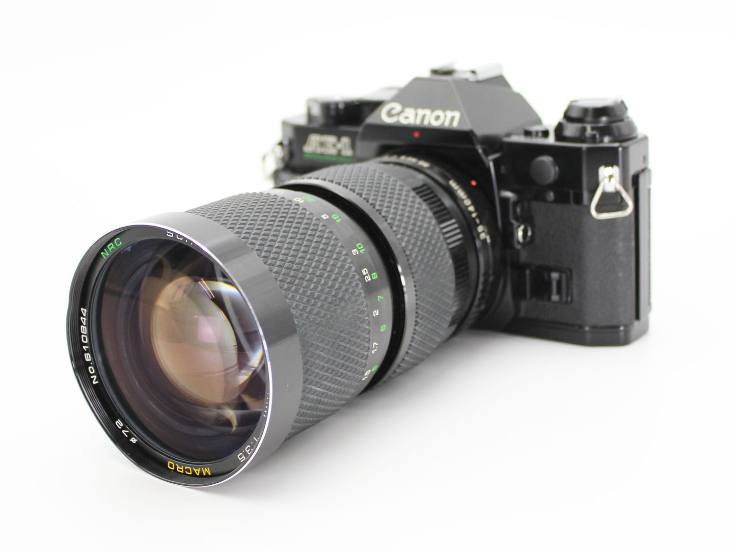 Canon AE-1 PROGRAM SLR Camera Black SUN ZOOM 35-140㎜ f/3.5 MACRO JAPAN 【Exc+3】