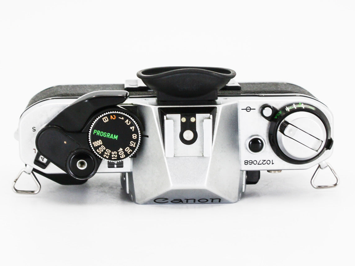 CANON AE-1 Program SLR 35mm Film Camera NewFD 50mm f/1.8 Lens from JAPAN【Exc+3】