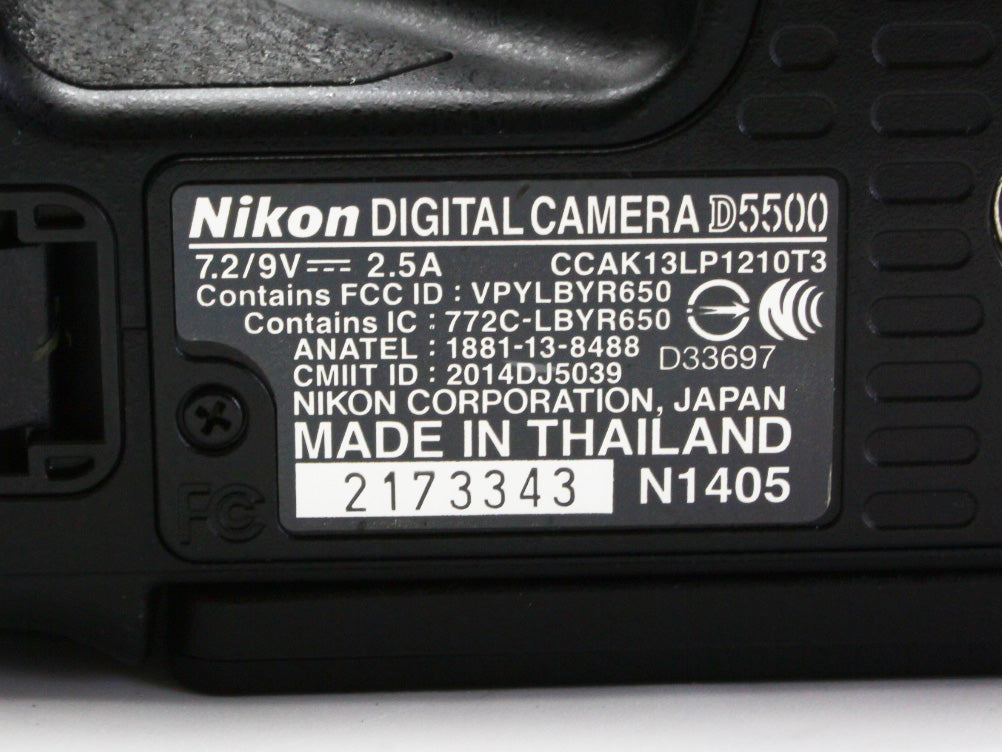 Nikon D5500 Digital Camera AF-S DX NIKKOR 18-55mm 3.5-5.6G VR II  Lens 【NearMint】