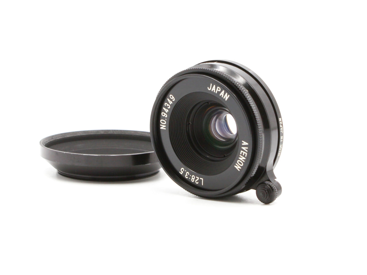 Avenon MC 28mm f/3.5 Black L39 LTM Leica Screw Mount Lens from JAPAN【Exc+3】