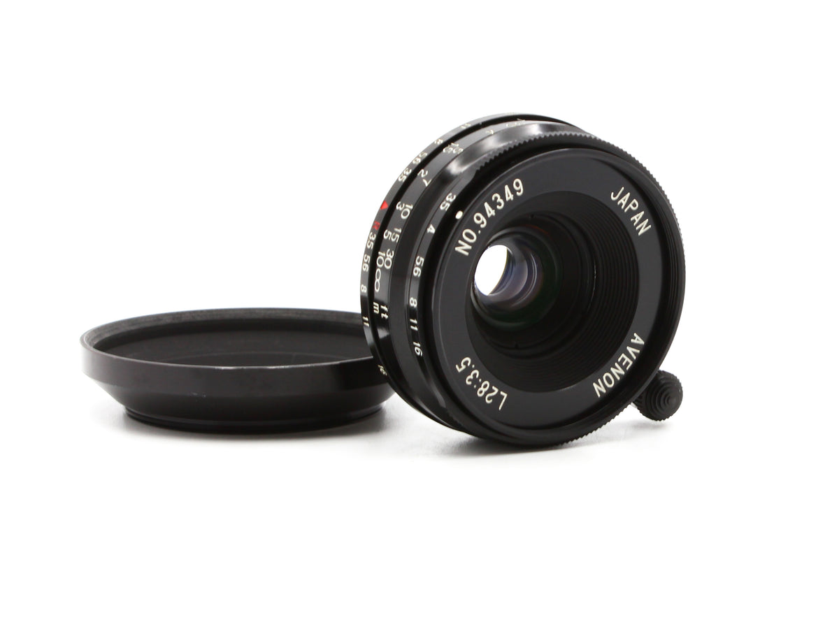 Avenon MC 28mm f/3.5 Black L39 LTM Leica Screw Mount Lens from JAPAN【Exc+3】