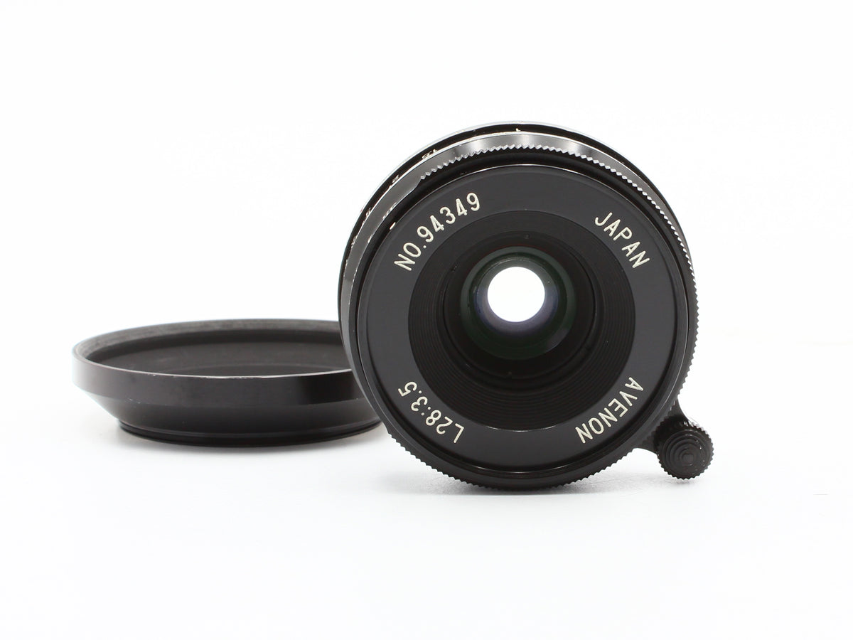 Avenon MC 28mm f/3.5 Black L39 LTM Leica Screw Mount Lens from JAPAN【Exc+3】