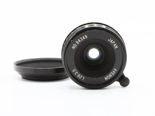 Avenon MC 28mm f/3.5 Black L39 LTM Leica Screw Mount Lens from JAPAN【Exc+3】