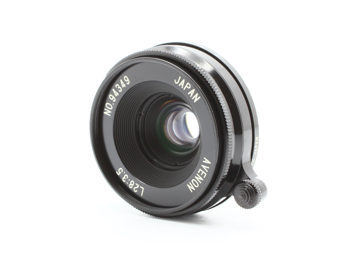 Avenon MC 28mm f/3.5 Black L39 LTM Leica Screw Mount Lens from JAPAN【Exc+3】