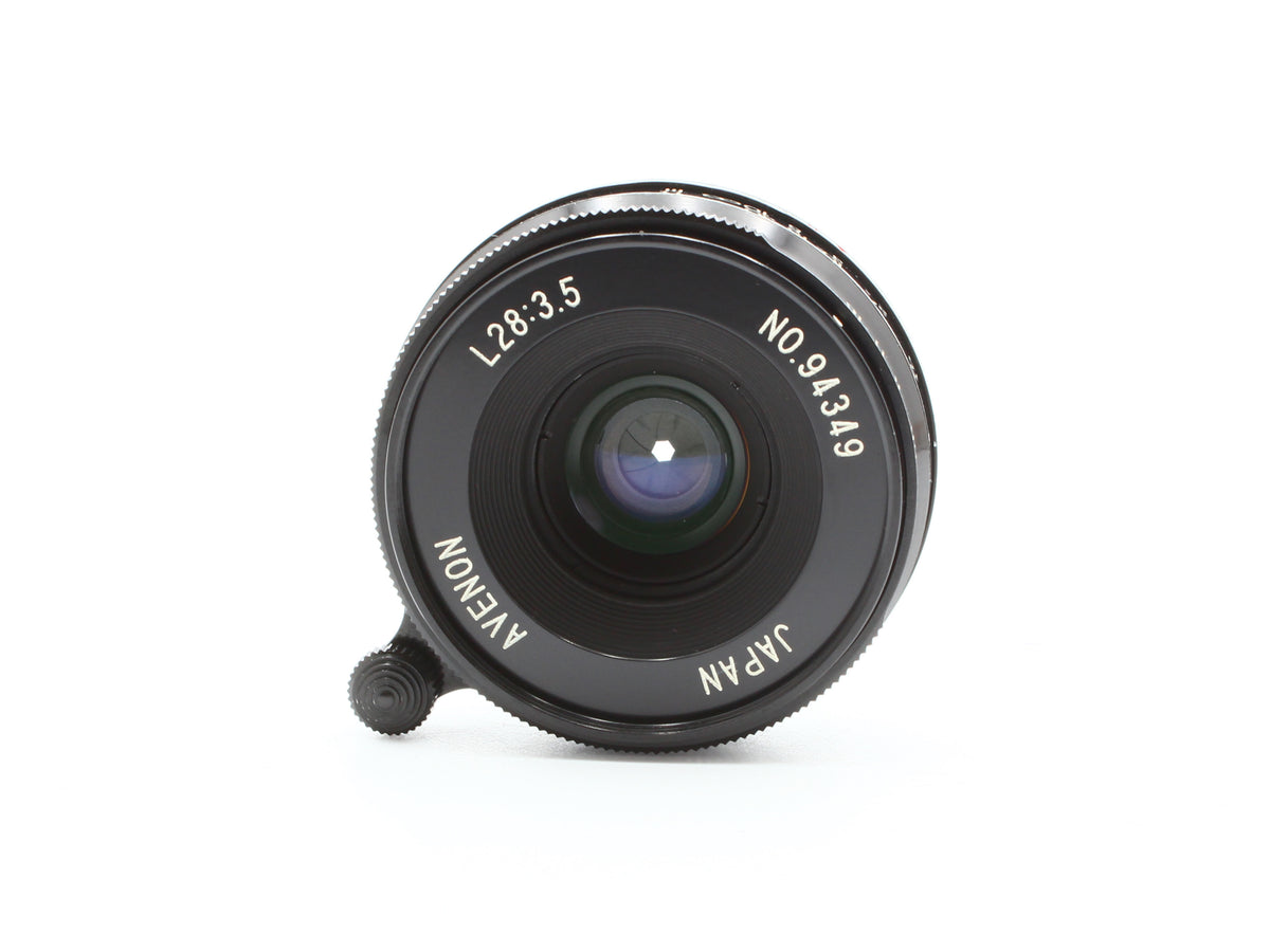 Avenon MC 28mm f/3.5 Black L39 LTM Leica Screw Mount Lens from JAPAN【Exc+3】