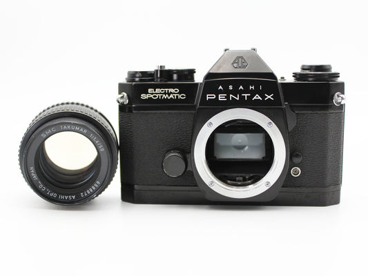 Pentax Electro Spotmatic ES Silver SMC Takumar 50mm F1.4 Lens【Exc+3】