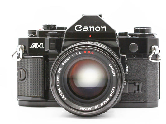 Canon A-1 SLR 35mm Film Camera FD 50mm f/1.4 S.S.C. Lens from JAPAN【Exc+4】