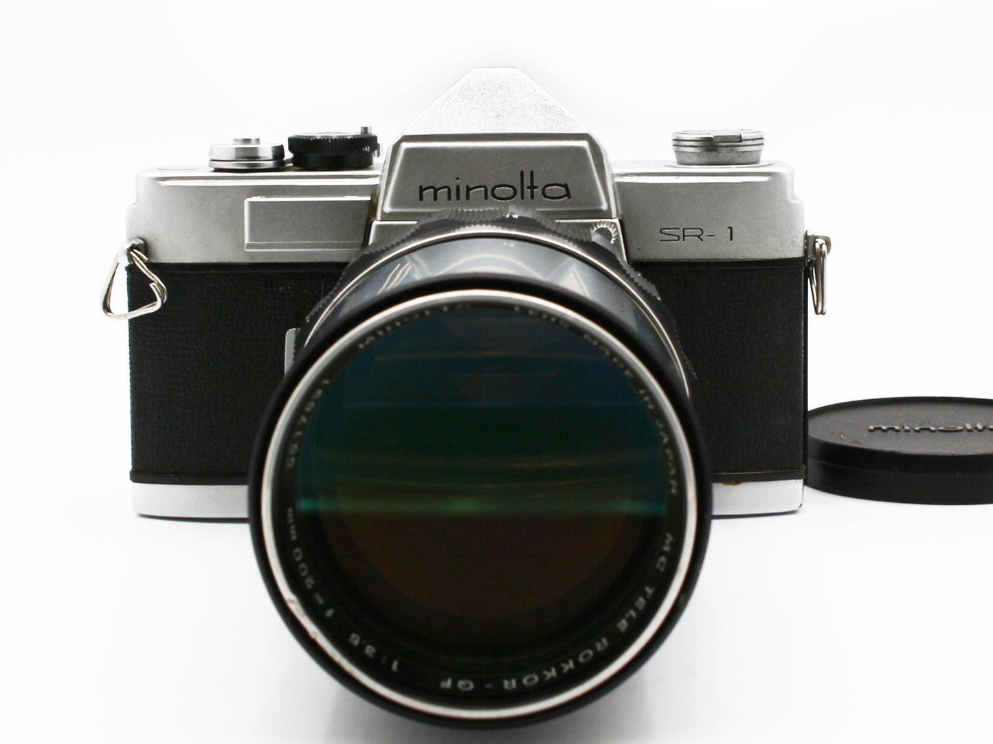 MINOLTA SR-1 SLR Film Camera MC TELE ROKKOR-QF 200mm f/3.5 Lens JAPAN【Exc+3】