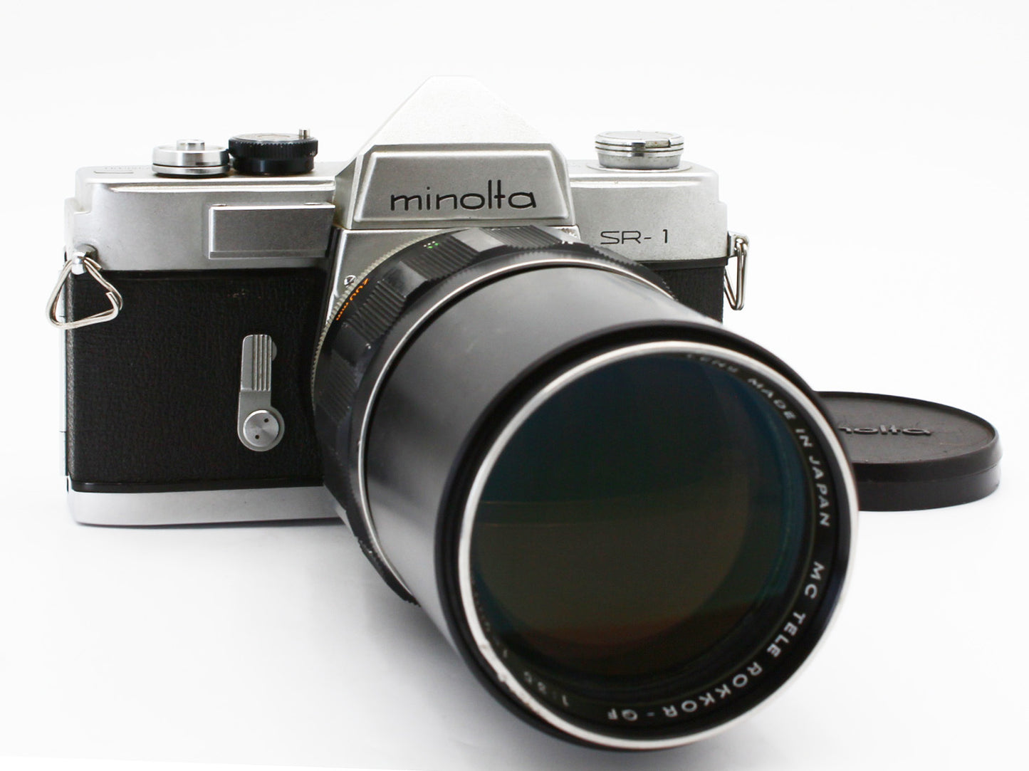 MINOLTA SR-1 SLR Film Camera MC TELE ROKKOR-QF 200mm f/3.5 Lens JAPAN【Exc+3】