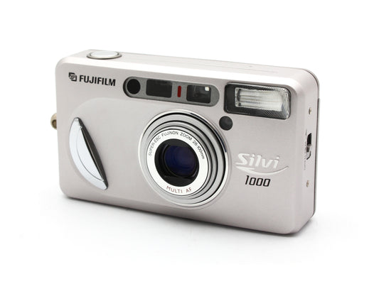 FUJIFILM Silvi 1000 Silver 35mm Compact Film Camera 28-100mm Lens【Near Mint】