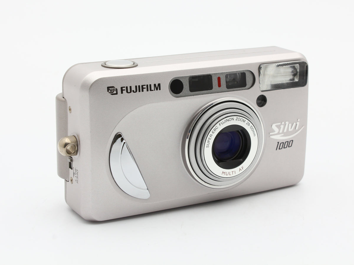 FUJIFILM Silvi 1000 Silver 35mm Compact Film Camera 28-100mm Lens【Near Mint】