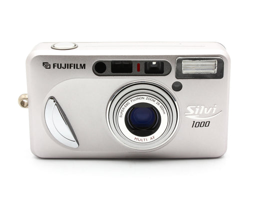 FUJIFILM Silvi 1000 Silver 35mm Compact Film Camera 28-100mm Lens【Near Mint】