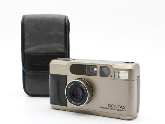 Contax T2 Point & Shoot 35mm Film Camera Sonnar 38mm f/2.8 Lens JAPAN【Exc+4】