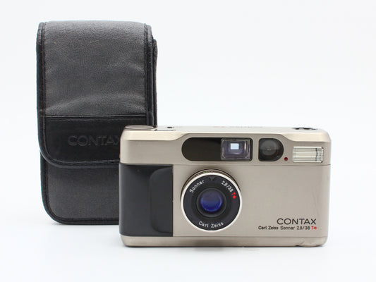 Contax T2 Point & Shoot 35mm Film Camera Sonnar 38mm f/2.8 Lens JAPAN【Exc+4】
